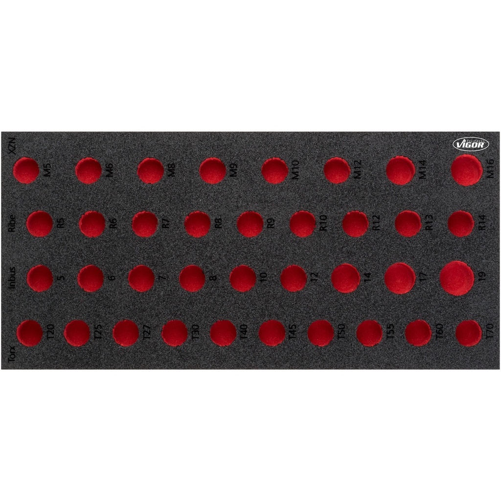 Soft foam insert ∙ empty V5099-L, VIGOR