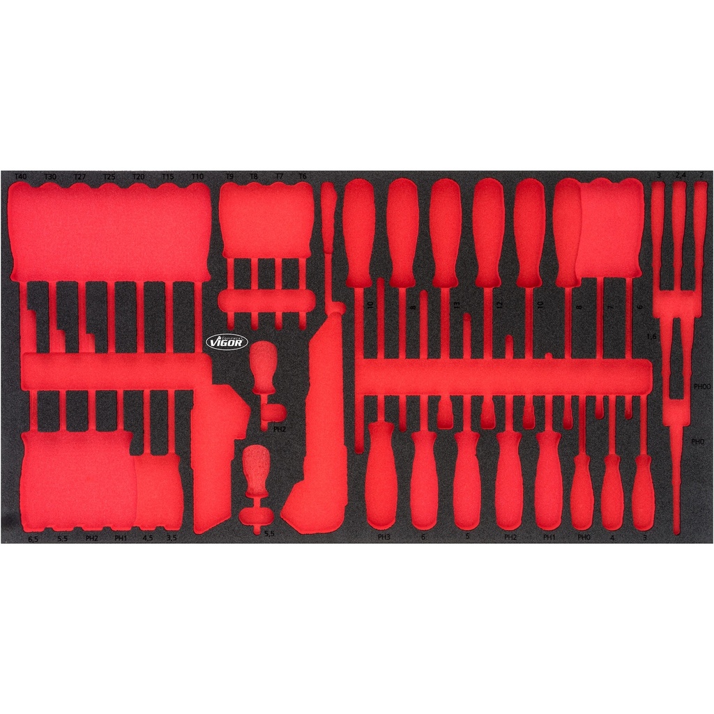 Soft foam insert, empty V5170-L, VIGOR