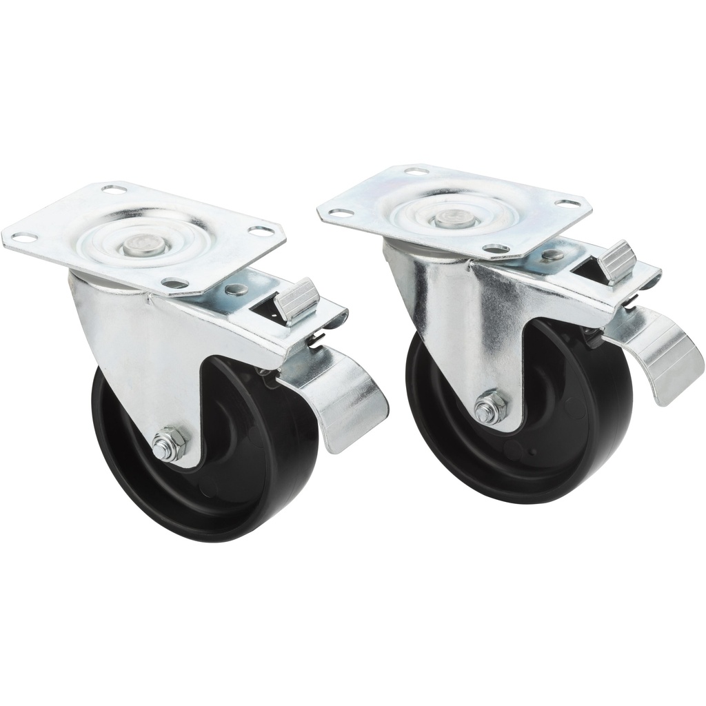 Swivel castor with locking brake (V5180, VIGOR)