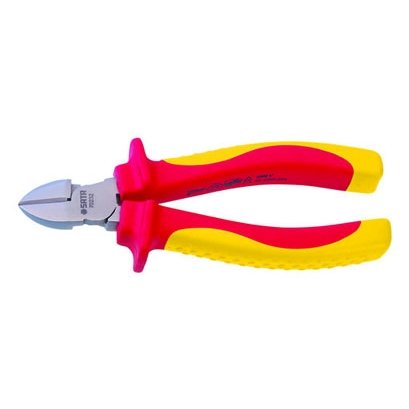 ⬡ Įstrižinio pjovimo replės izoliuotos 1000 V 180 mm (S70233, SATA)