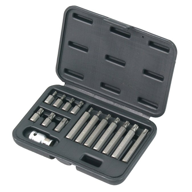 ⬡ Antgalių rinkinys TORX 15vnt. (EL12102402, ELLIENT TOOLS)