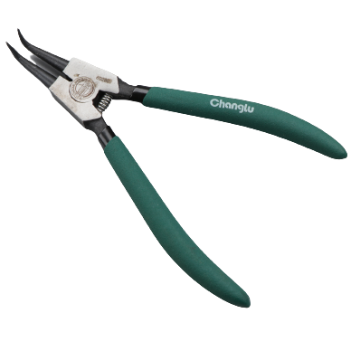 ⬡ Replės išoriniams fiksavimo žiedams, lenktos 9 col., L=225 mm (CL602809, CHANGLU TOOLS)