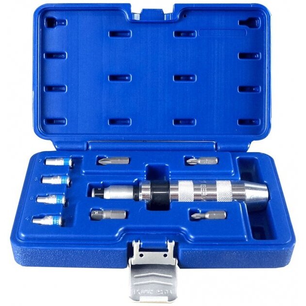 ⬡ Impact screwdriver set 10 pcs. (KR010MDA, KINGROY)