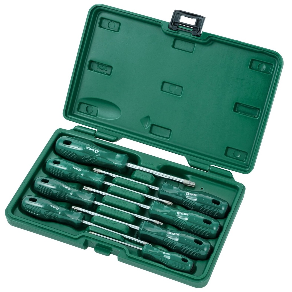⬡ Atsuktuvų TORX rinkinys 8 vnt. (S09305, SATA)
