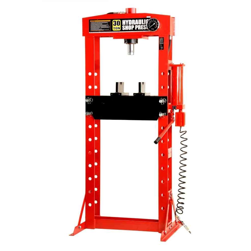 ⬡ Pneumatinis / hidraulinis presas su matuokliu 30 t (TY30021, TONGRUN)
