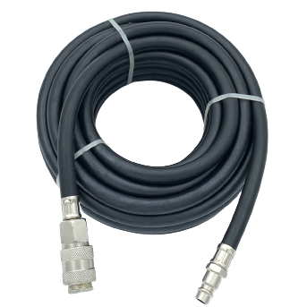 ⬡ Rubber air hose with quick couplers Ø9.5 x 17mm,   10m (AB0910)