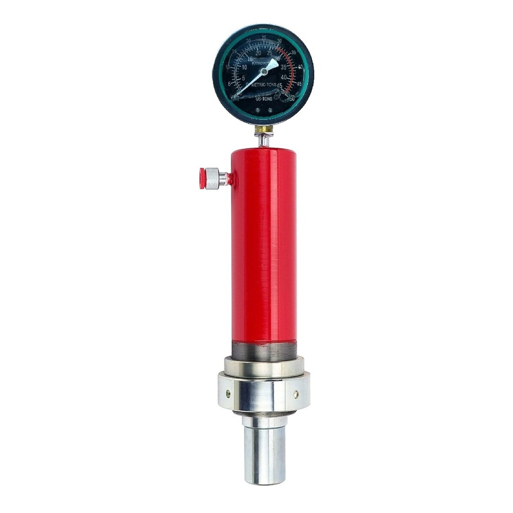⬡ Cylinders for shop press with manometer 30t (TL0100130, TONGLI)
