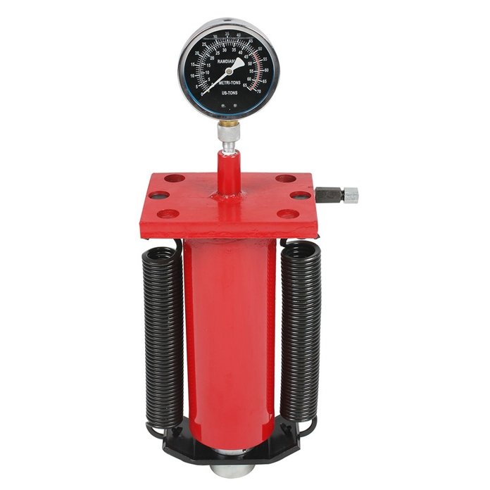 ⬡ Cylinders for shop press with manometer 40t (TL0100140, TONGLI)