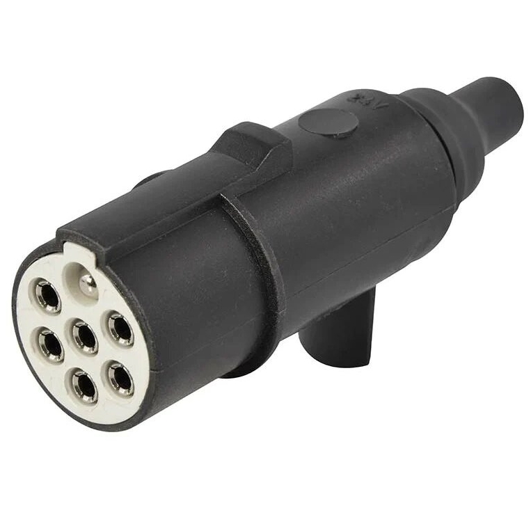 ⬡ Trailer plug 24V/S type, 7 pin, plastic (JH025B)