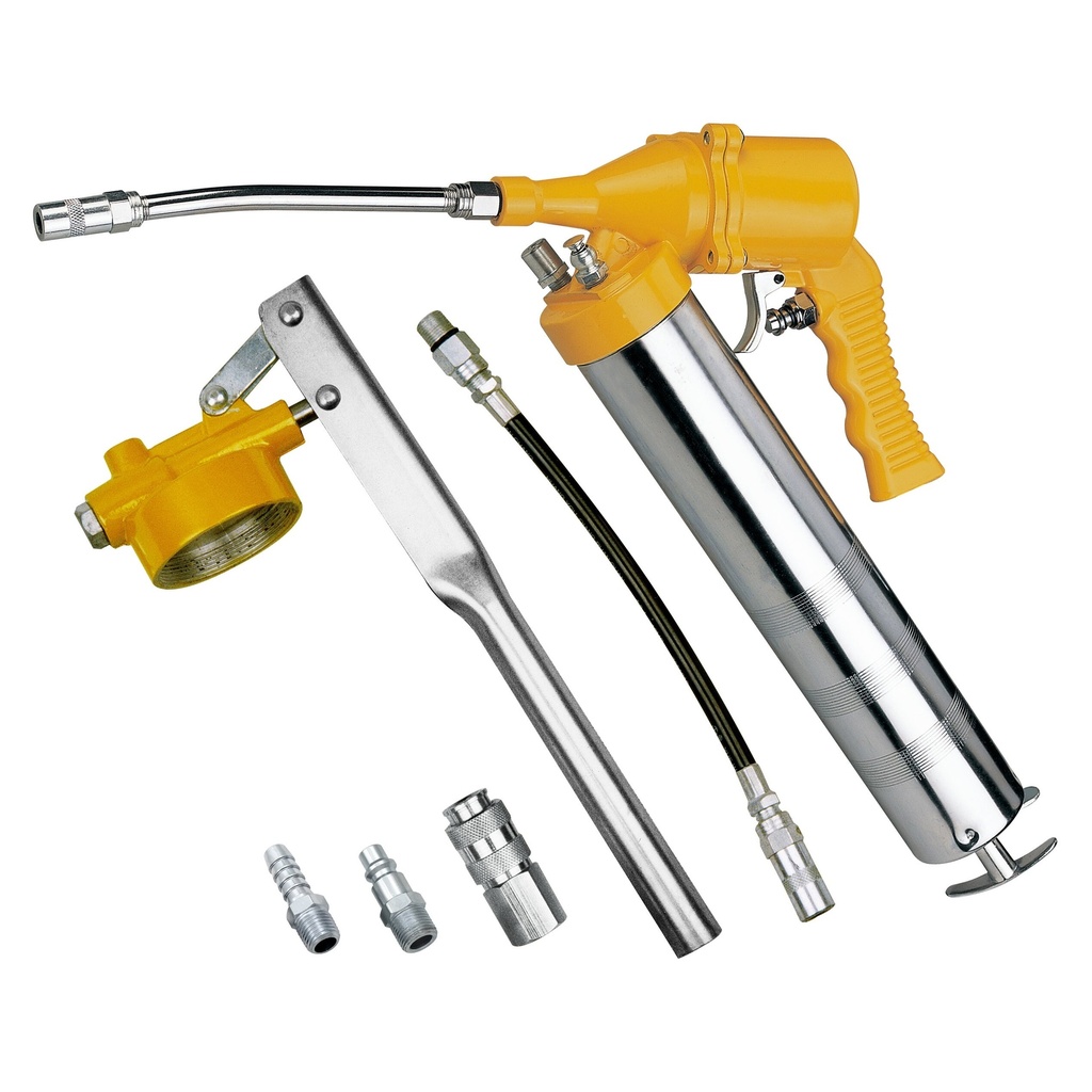 ⬡ Air grease gun with accessories (AT60366, HYMAIR)