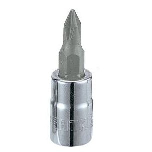 ⬡ 1/4" galvutė su PHILLIPS antgaliu 37L #2 (S21302, SATA)
