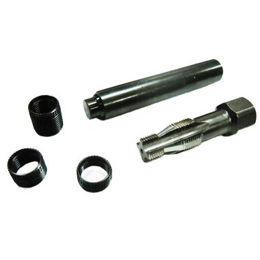 ⬡ Žvakės lizdo sriegio remonto rinkinys 14mm (AT123A, ELLIENT TOOLS)