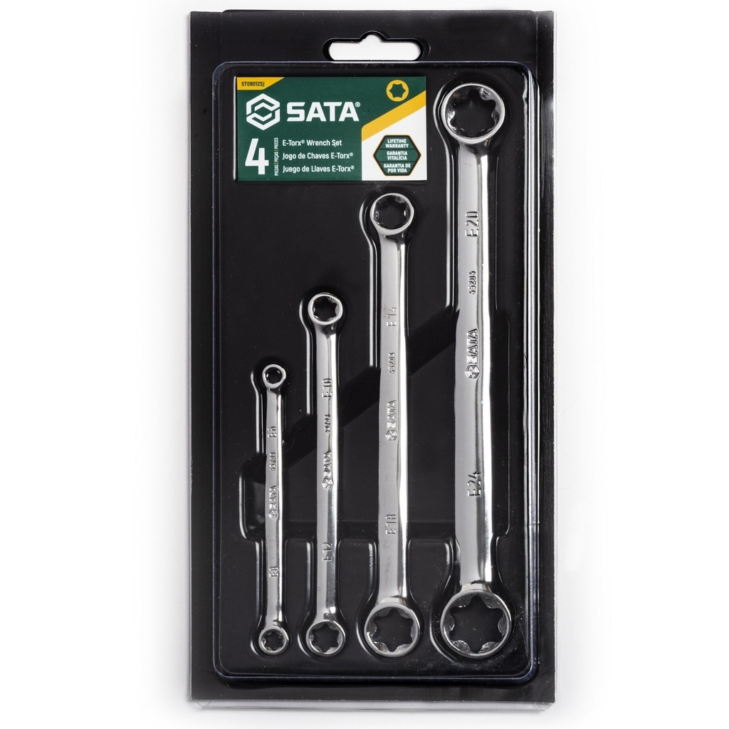⬡ E-TORX set 4pcs. (S09012, SATA)