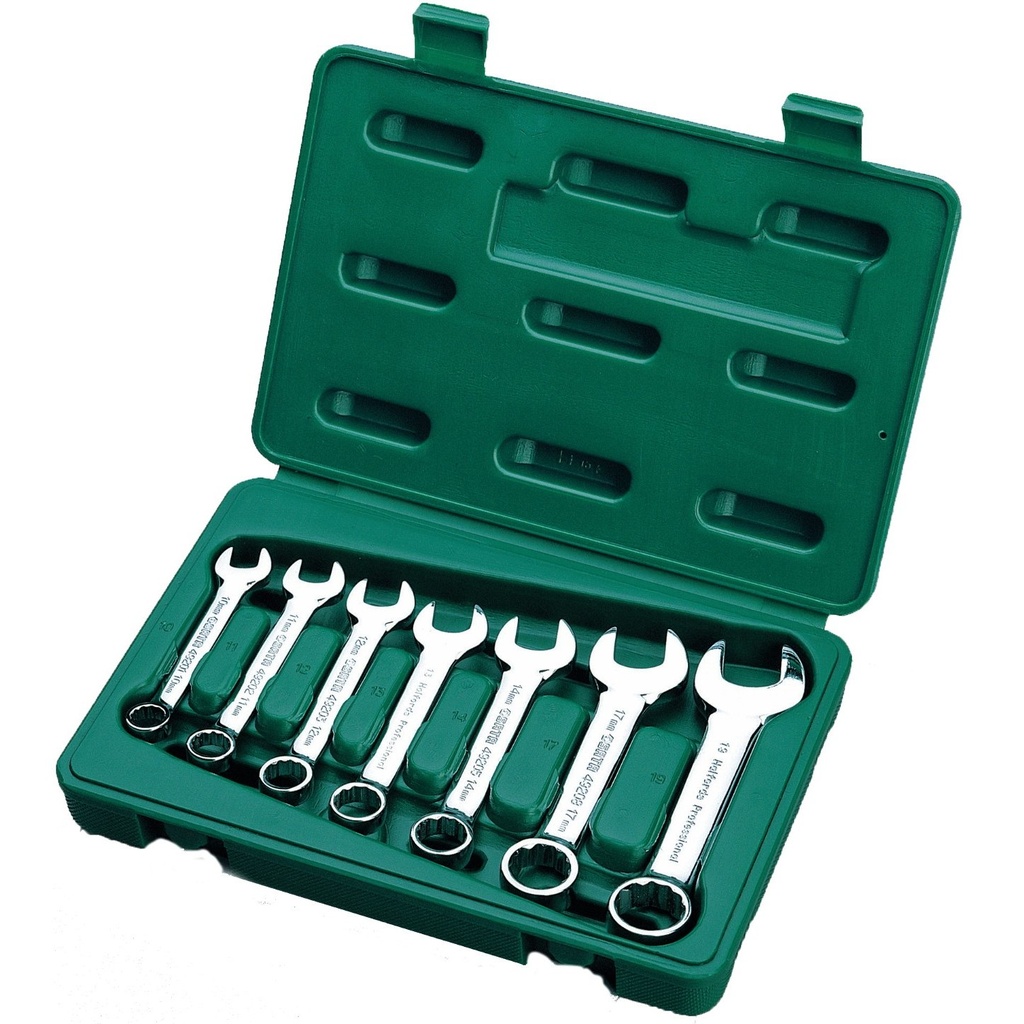 ⬡ Stubby wrench set 7pcs. (10-19) (S09033, SATA)