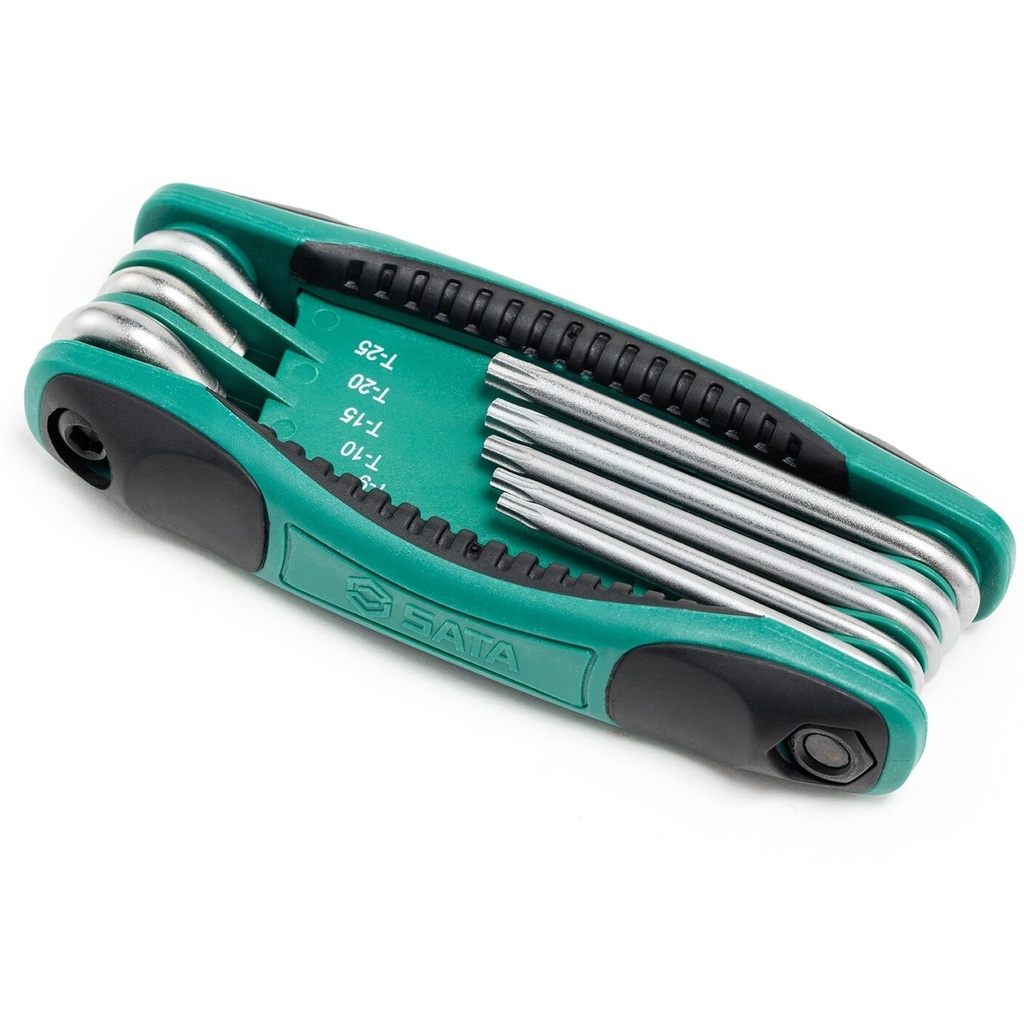 ⬡ Foldup TORX set 8pcs. (TT9-T40) with hole (S09123, SATA)