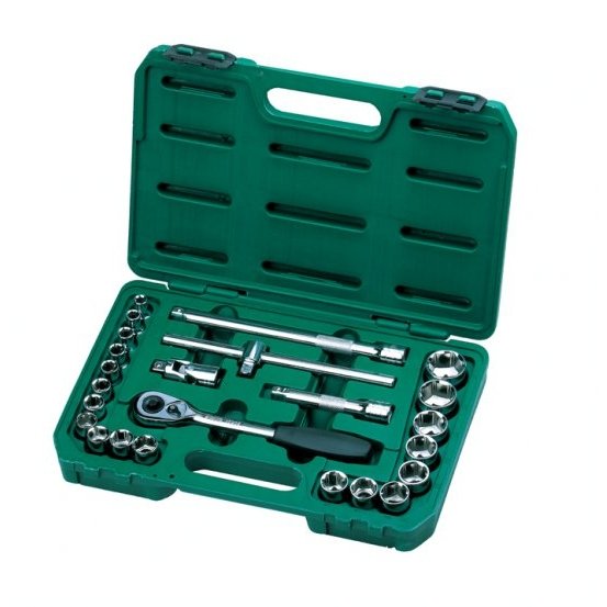 ⬡ 1/2" Dr. Socket set 24pcs. (S090606, SATA)