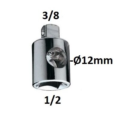⬡ 3-way adapter 1/2" - 3/8" (S13930, SATA)