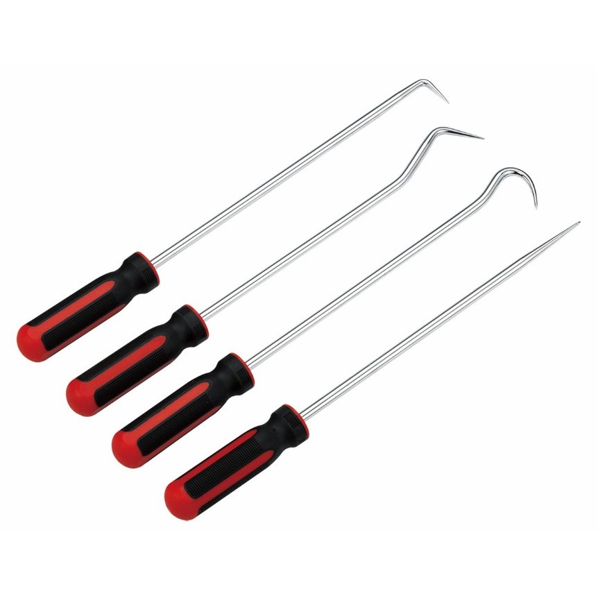 ⬡ Pick and hook set 4 pcs., extra-long (AT5017, ELLIENT TOOLS)