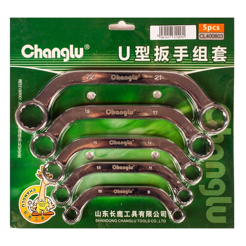 ⬡ Half moon wrench set 5pcs. (CL400803, CHANGLU TOOLS)
