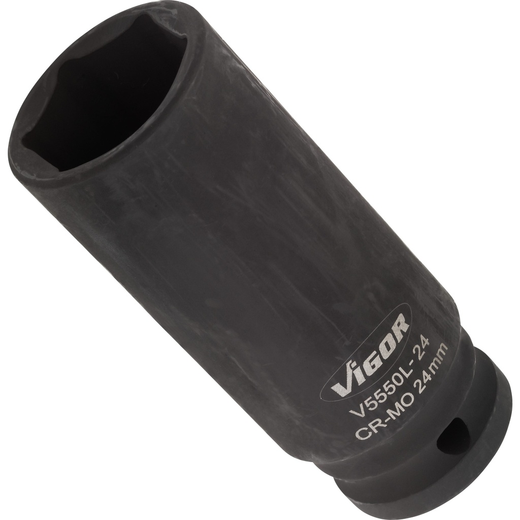 Impact wrench socket, long V5550L-24, VIGOR