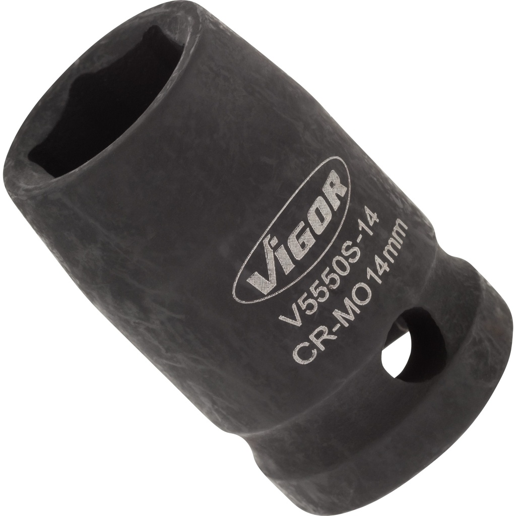 Impact wrench socket ∙ short V5550S-14, VIGOR
