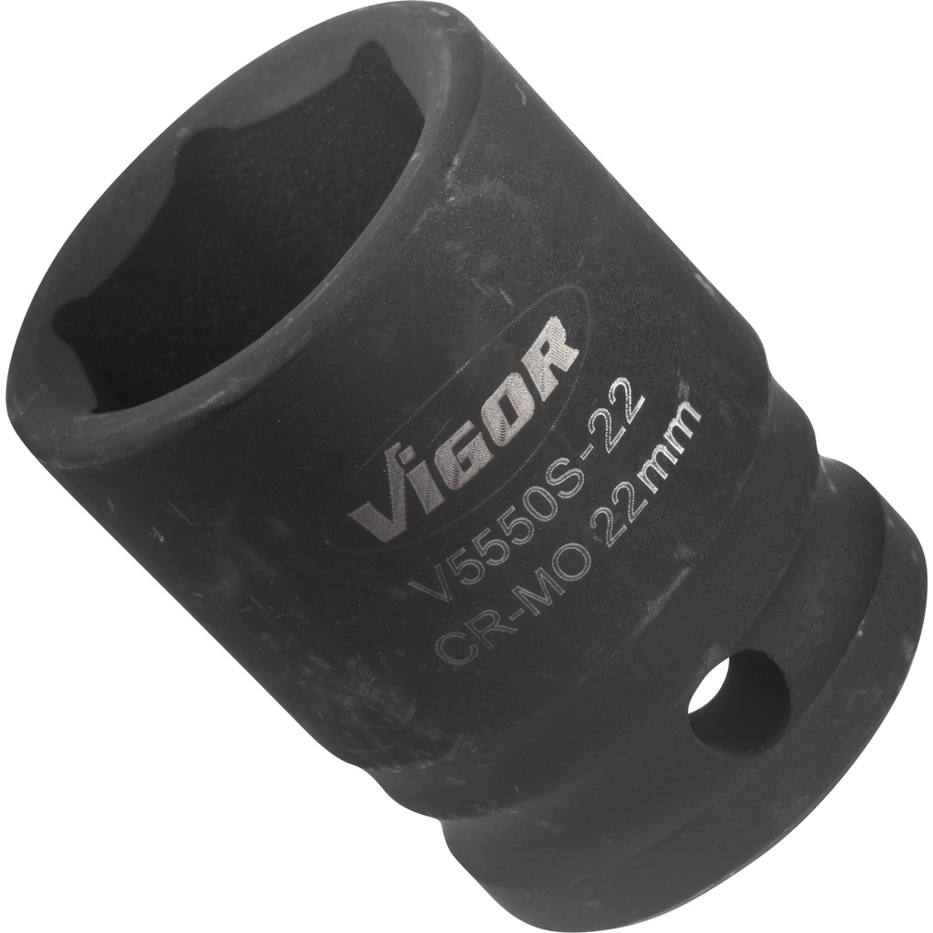 Impact wrench socket ∙ short V5550S-22, VIGOR