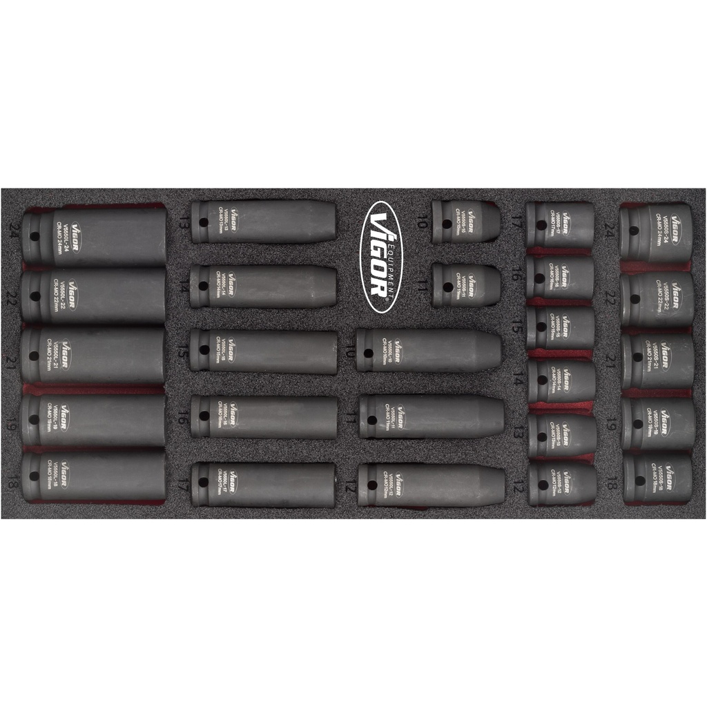 Impact socket set V5602, VIGOR
