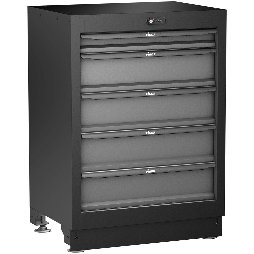 Lower drawer cabinet, 5 drawers (V6000-031, VIGOR)