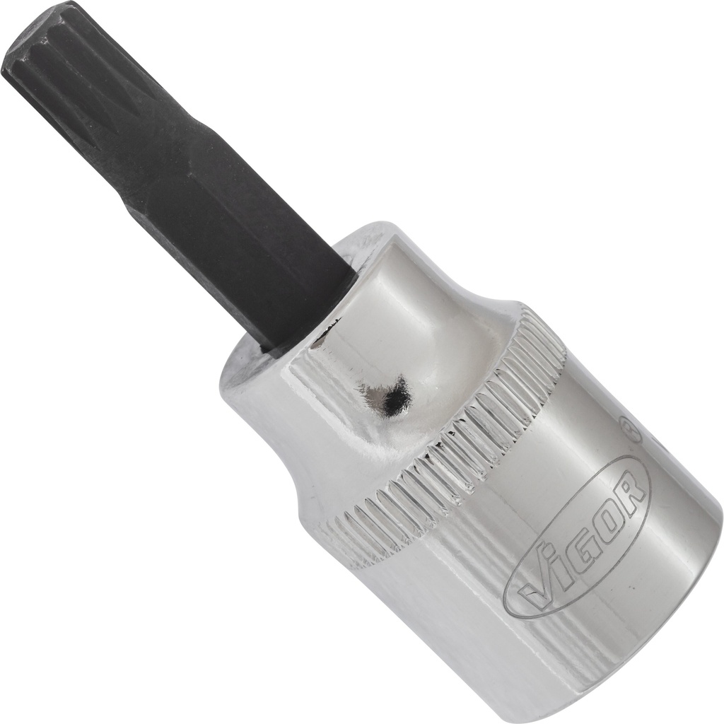 Screwdriver bit socket XZN M6, 3/8 in., 48 mm V6107, VIGOR