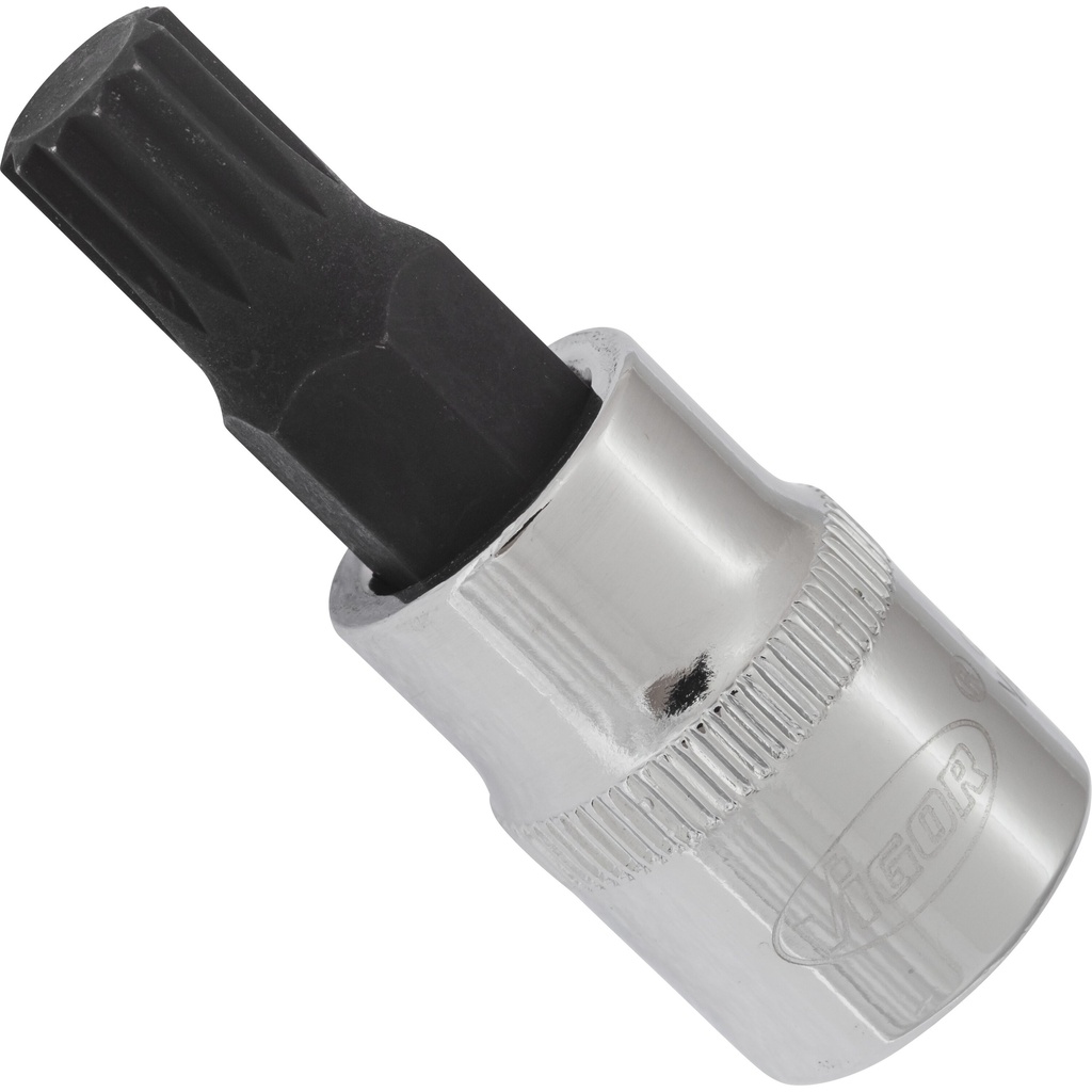 Screwdriver bit socket XZN M9, 3/8 in., 48 mm V6109, VIGOR