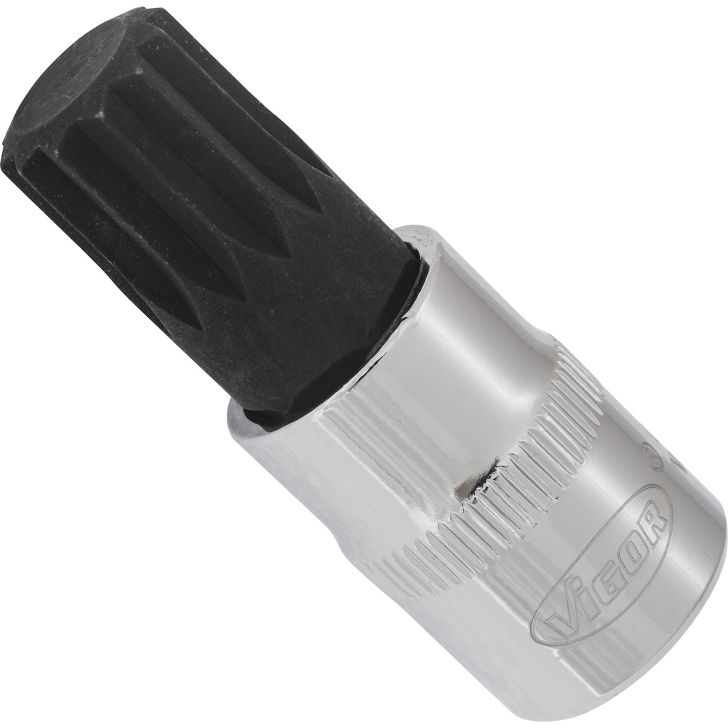 Screwdriver bit socket XZN M14, 3/8 in., 48 mm V6112, VIGOR