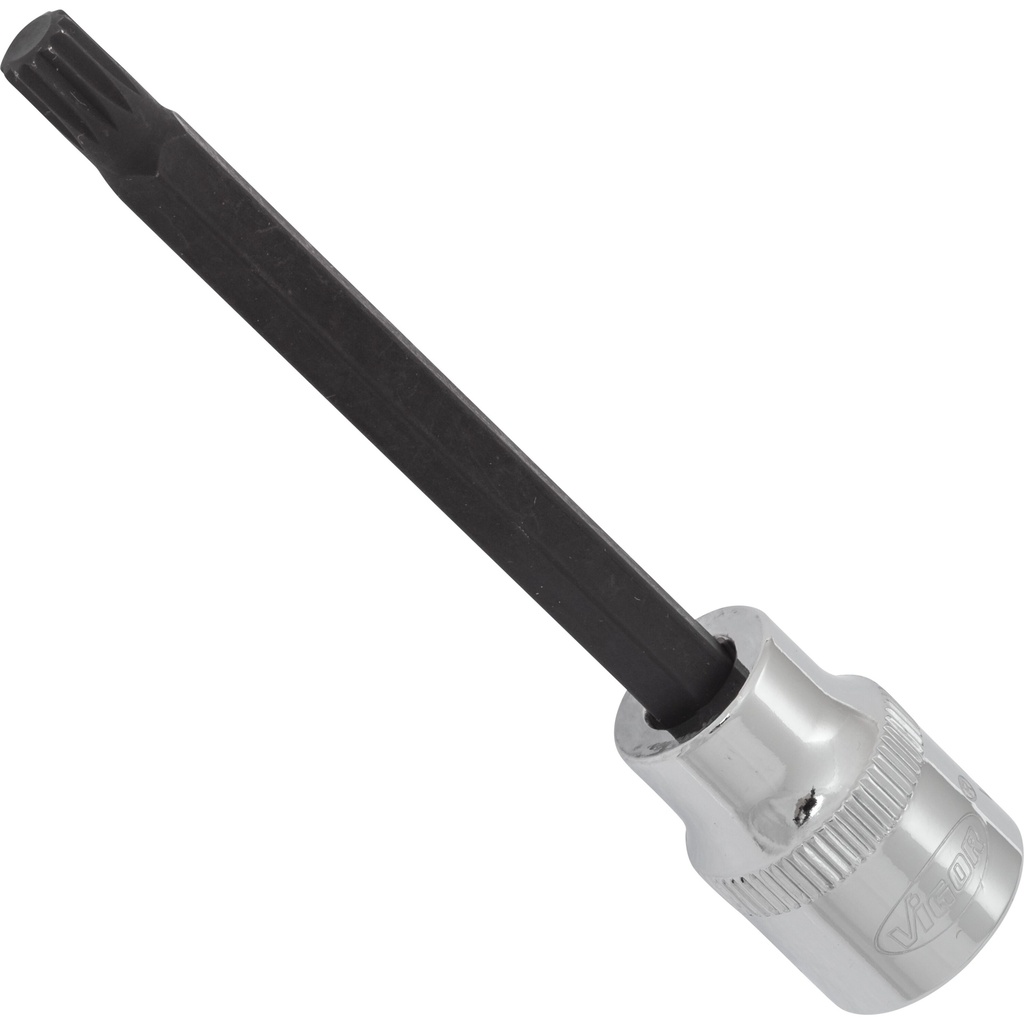 Screwdriver bit socket XZN M6, 3/8 in., 93 mm V6115, VIGOR