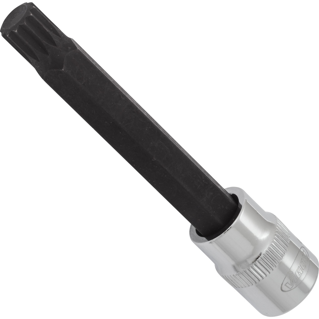 Screwdriver bit socket XZN M10, 3/8 in., 93 mm V6118, VIGOR