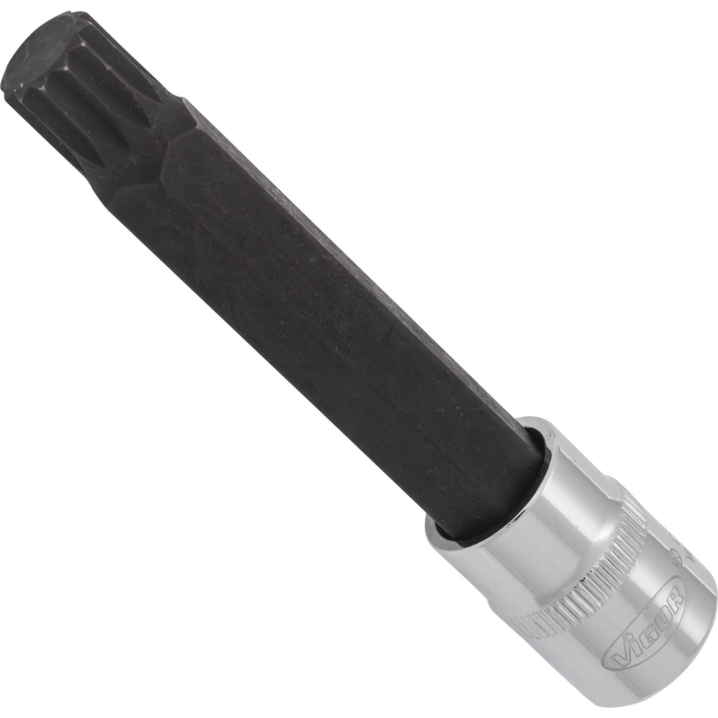 Galvutė su antgaliu XZN M12, 3/8 col., 93 mm V6119, VIGOR