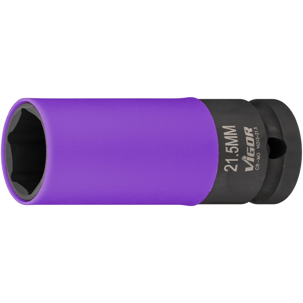 Impact wrench socket V6313-21.5, VIGOR
