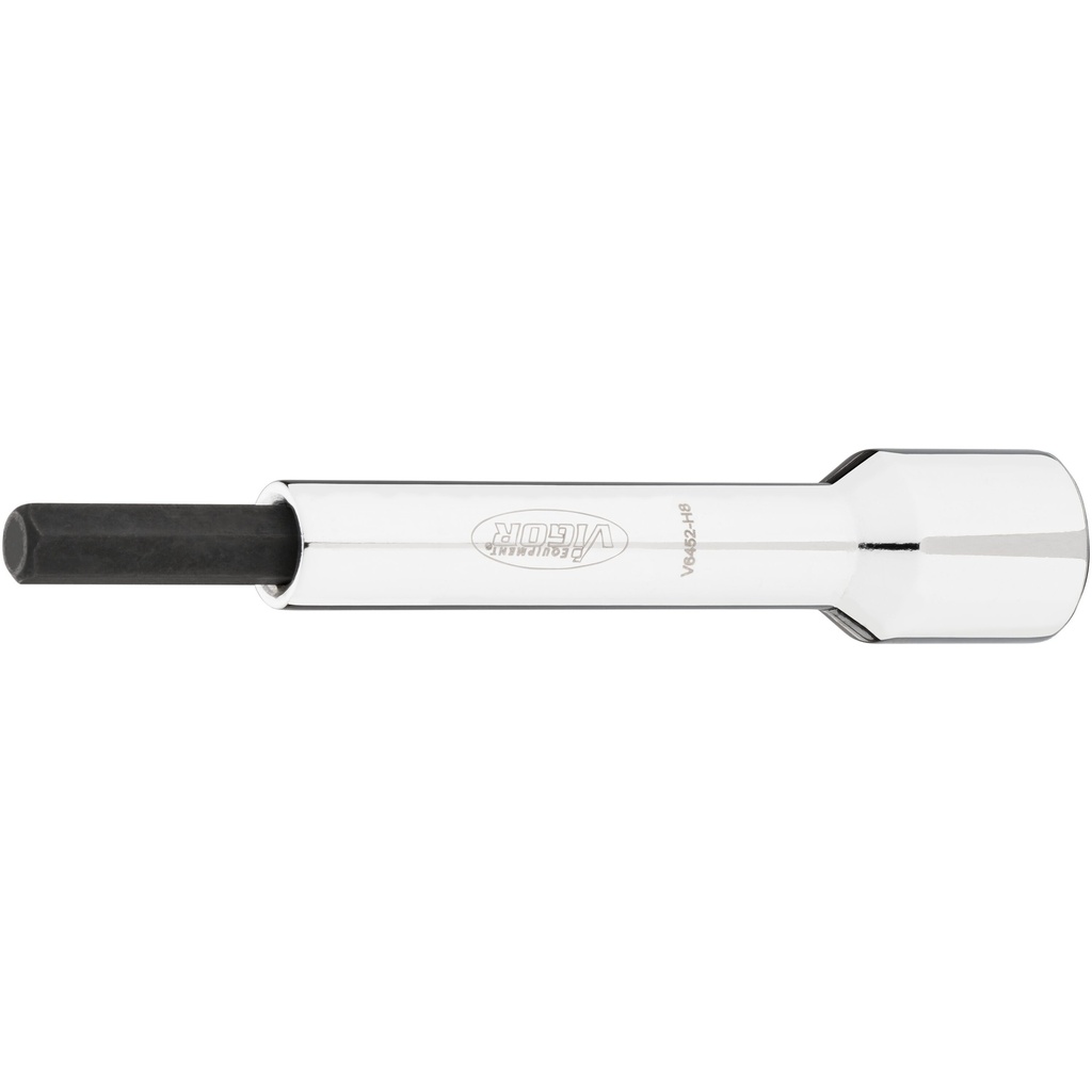 Hex bit socket 8 mm, 1/2 in., V6452-H8, VIGOR