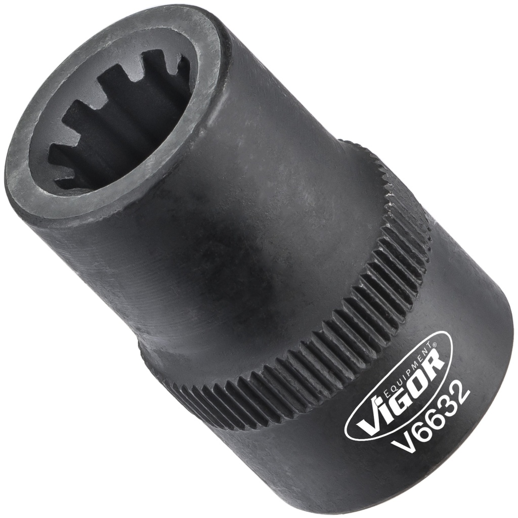 Brake caliper socket, groove profile 9 mm, 3/8 in., V6632, VIGOR
