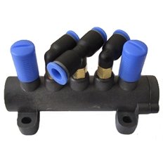 ⬡ Wheel mounting machine complete 5-way valve [t-union], spare part (PL5WVTUNI, PULI)