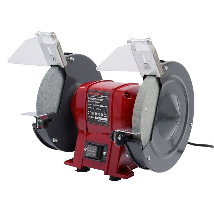 ⬡ Galandinimo staklės 200mm/220-240V, 250W (BG25200, WORCRAFT)