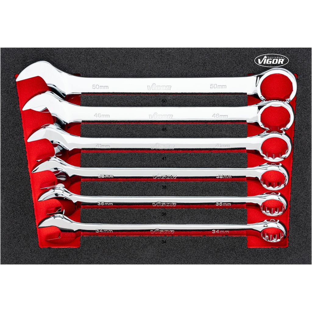 Combination wrench set V6640, VIGOR