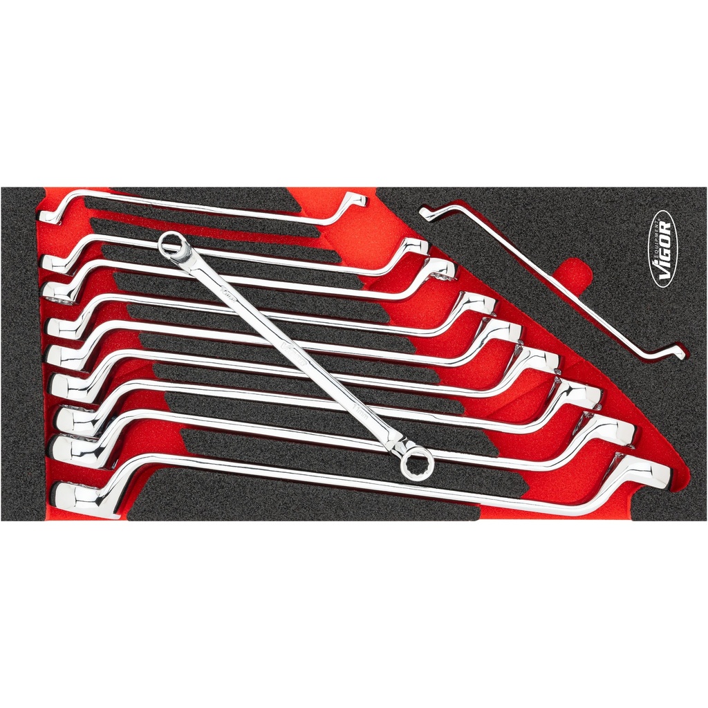 Double box-end wrench set V6722N, VIGOR