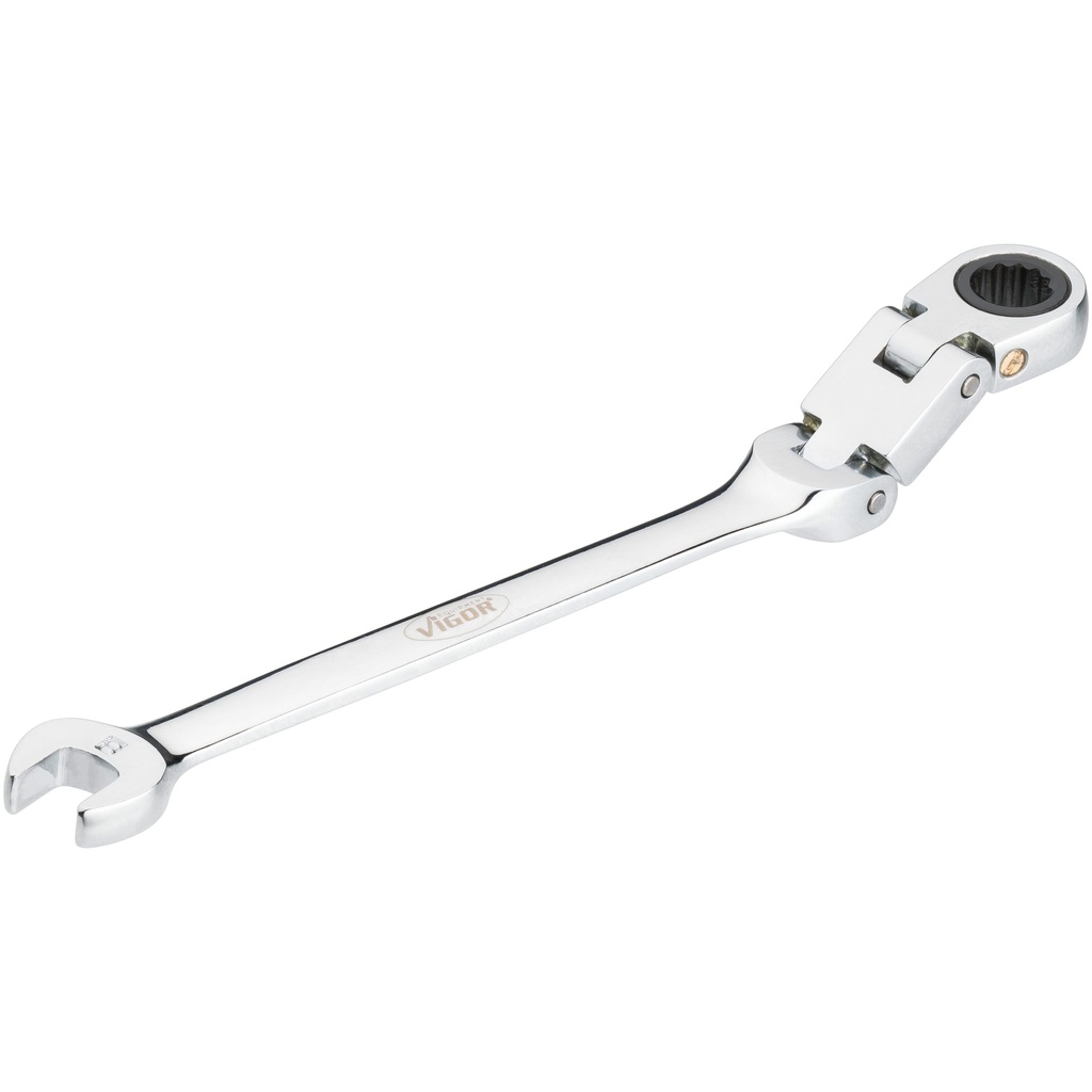 Double joint ratcheting combination wrench V6752-8, VIGOR