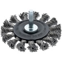 Wire wheel brush, knotted wire (V6806, VIGOR)