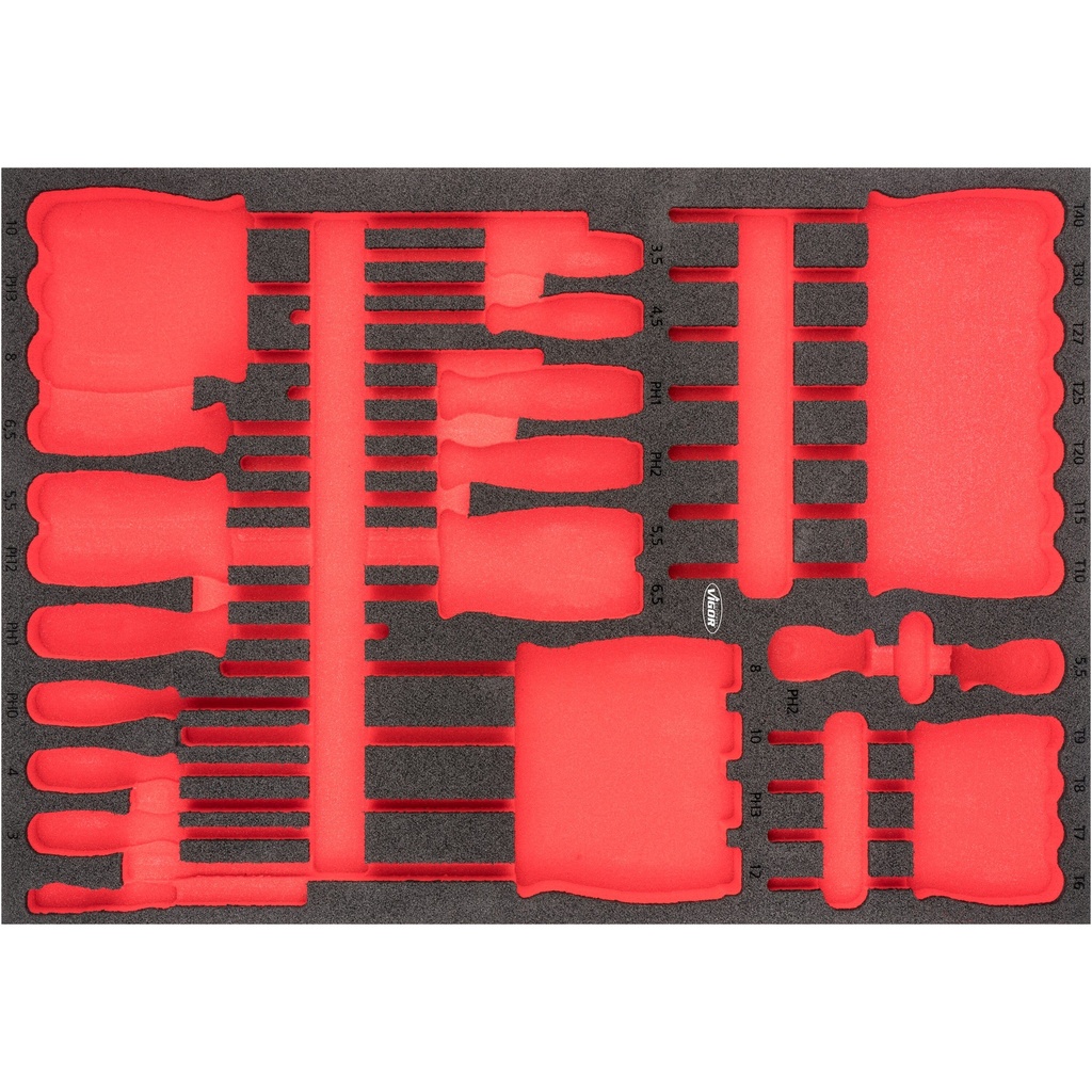 Empty soft foam insert V6813-L, VIGOR