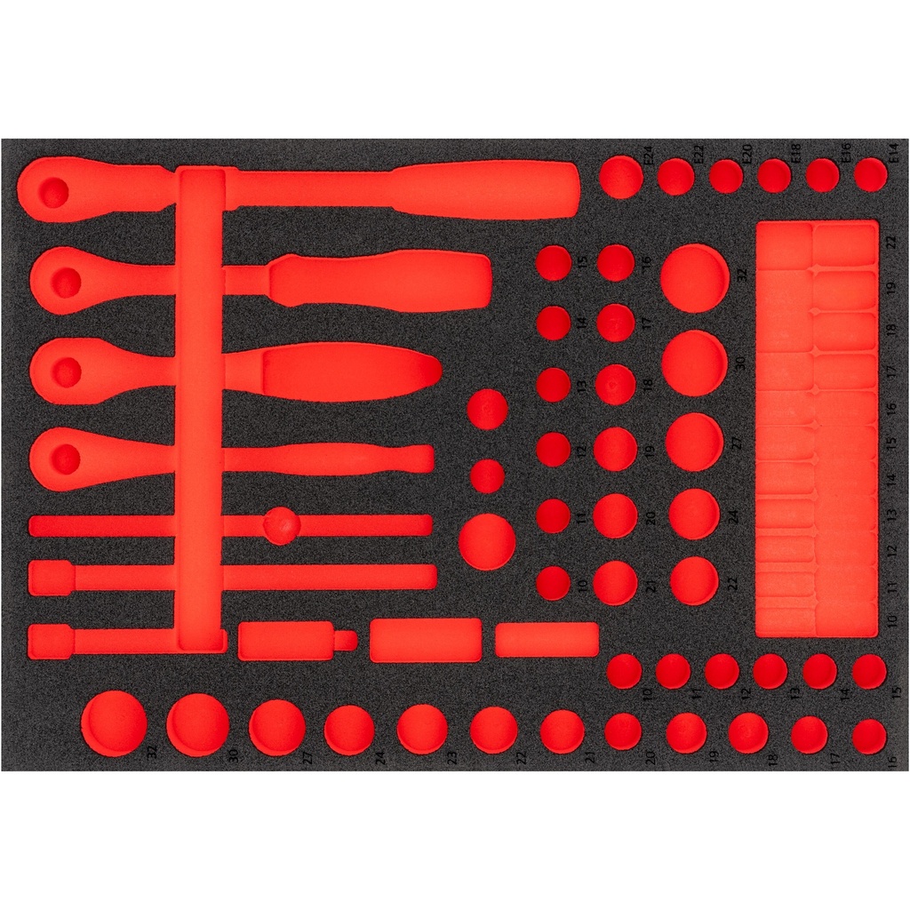 Soft foam insert, empty V6822-L, VIGOR