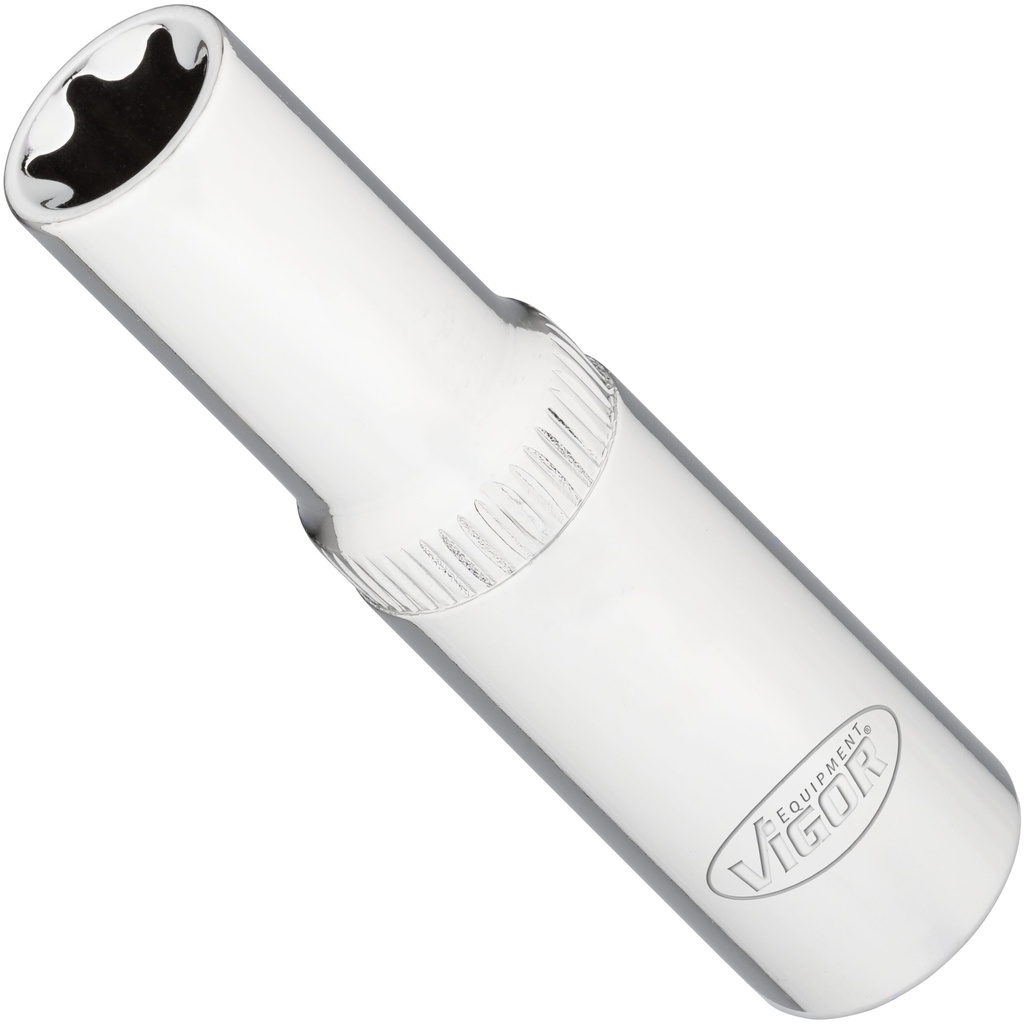 E-TORX socket, long E12, 3/8 inch V7014-12, VIGOR