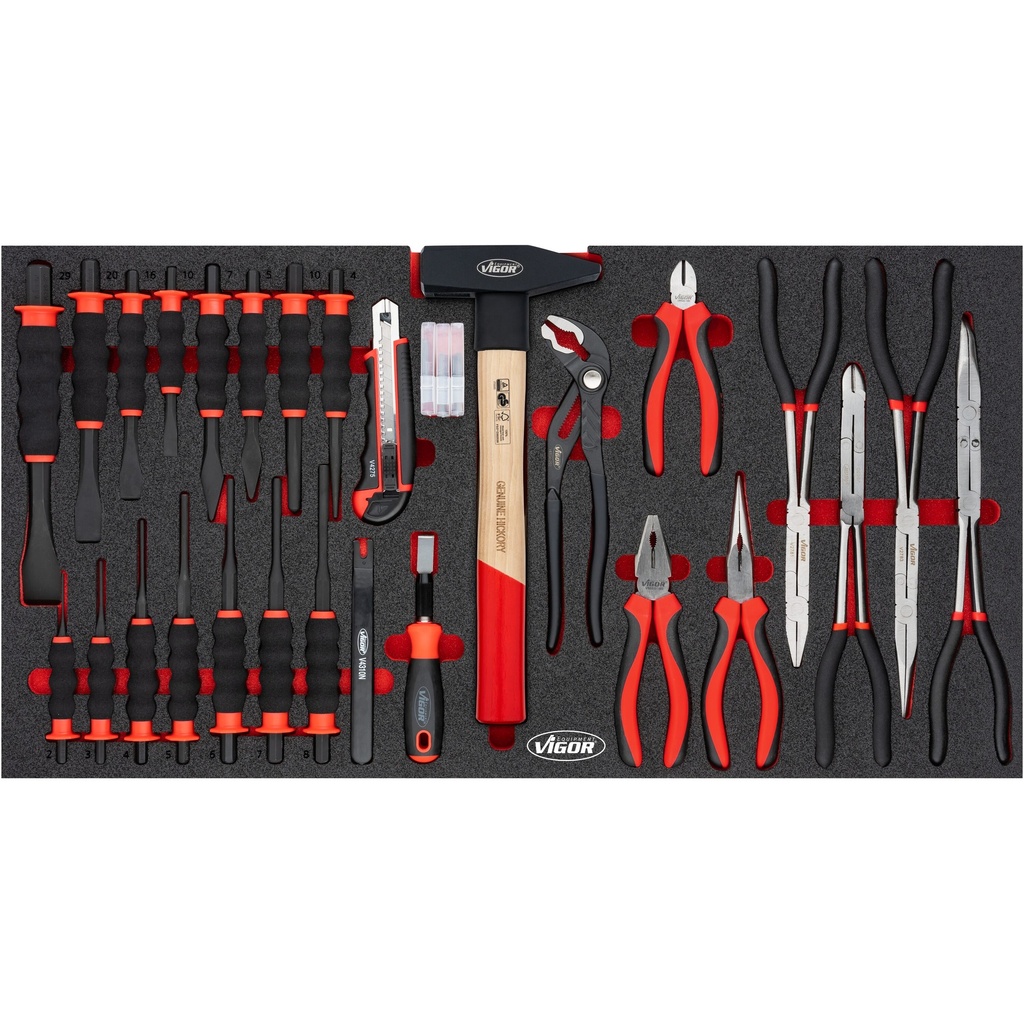 Pliers and scraper set for XL series (V7015N, VIGOR)