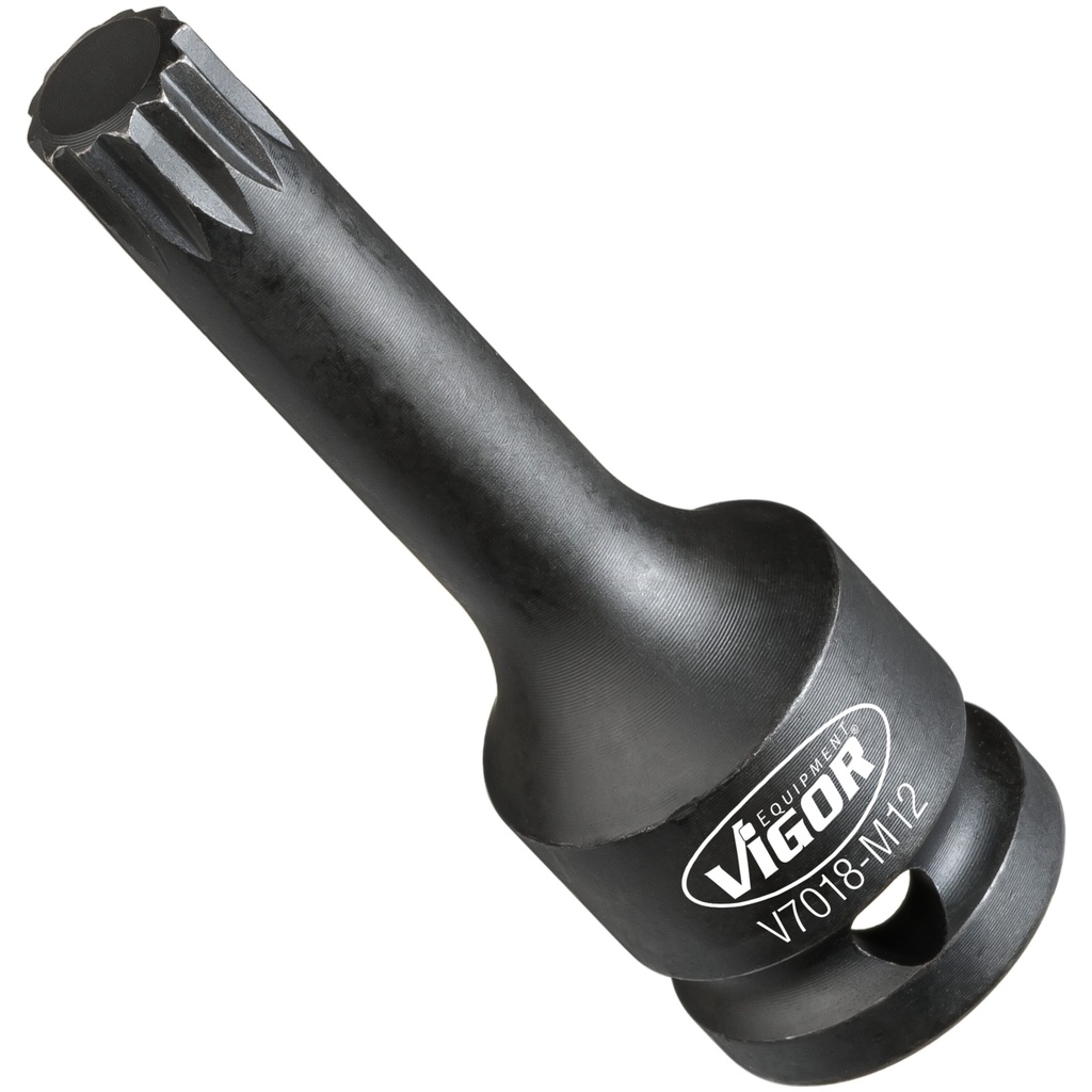 Smūginio veržliasūkio atsuktuvo antgalis (V7018-M12, VIGOR)