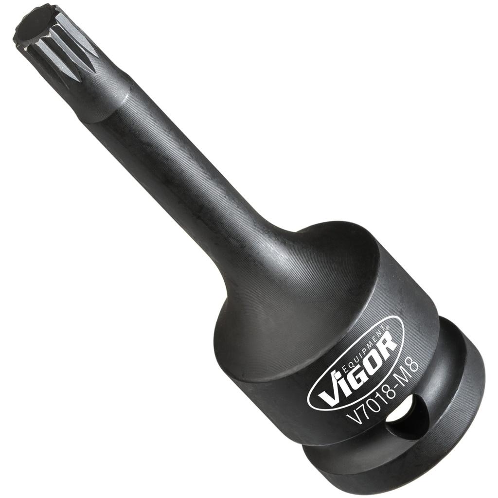 Smūginio veržliasukio atsuktuvo antgalis V7018-M8, VIGOR
