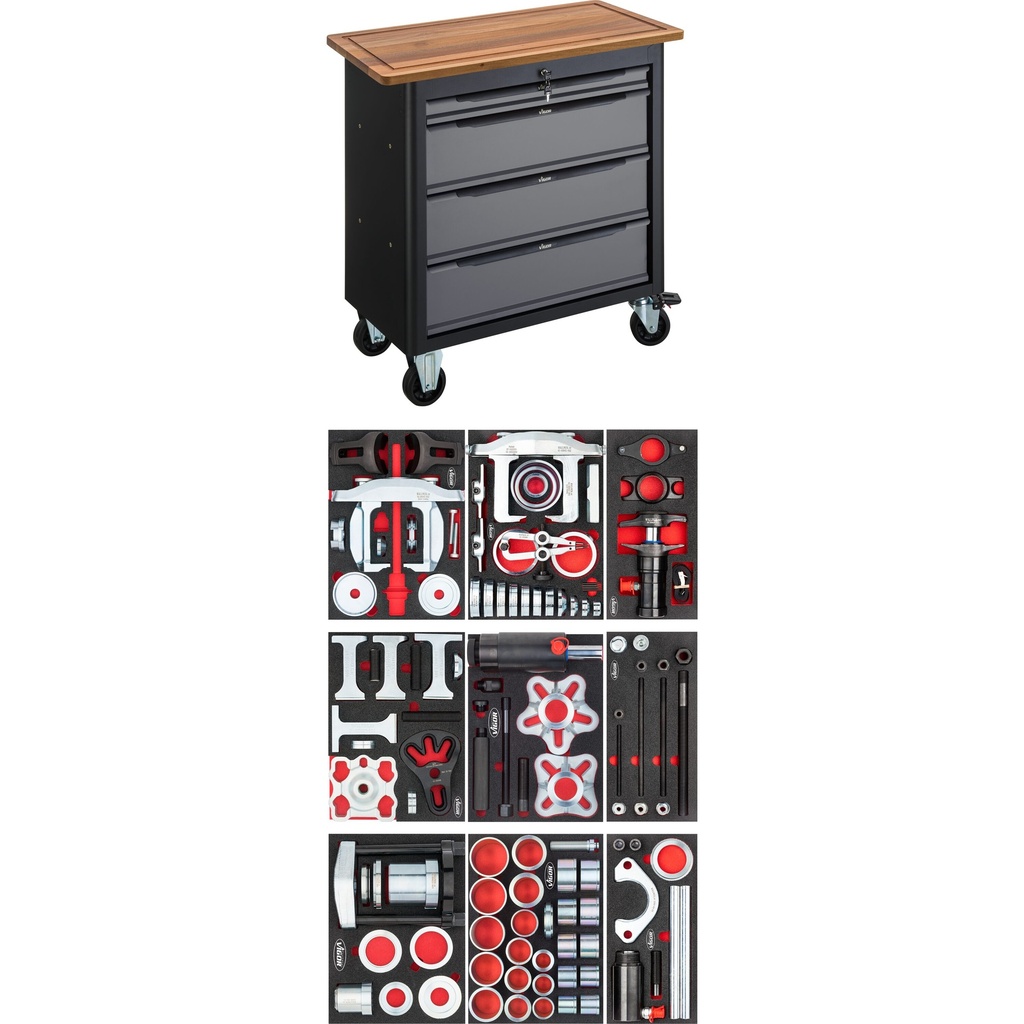 Mobile work bench Series XL, with specialty tool assortment (V7030, VIGOR)
